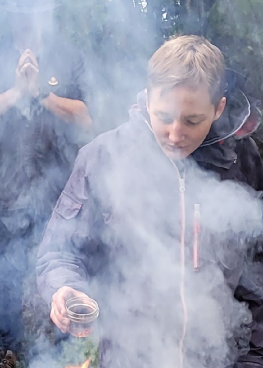 Offering to the fire