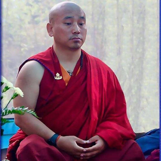 Khenpo Tenkyong in a meditation pose